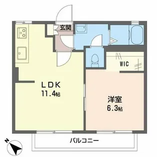 fragranceみゆき【1階】の間取り