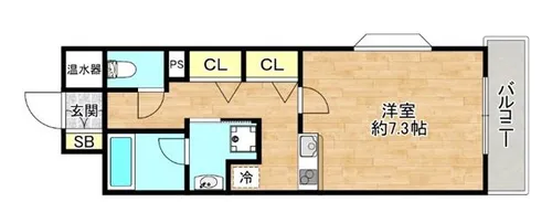 Hommage A【7階】の間取り