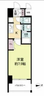 プライムアーバン南森町【4階】の間取り