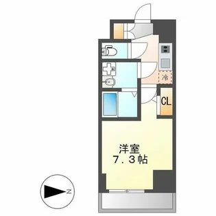 エスリード大須アヴェニュー【404号室】の間取り