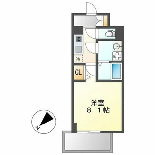 エスリード名古屋東別院【607号室】の間取り