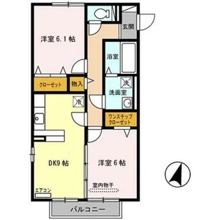 セジュール稲田本町【2階】の間取り