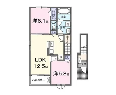 ココル【2階】の間取り