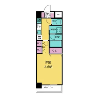 TENAS丸の内【5階】の間取り