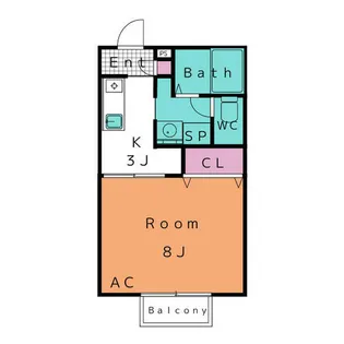 ディアス鴨田【2階】の間取り