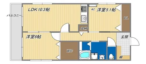 NET-K江井島【2階】の間取り