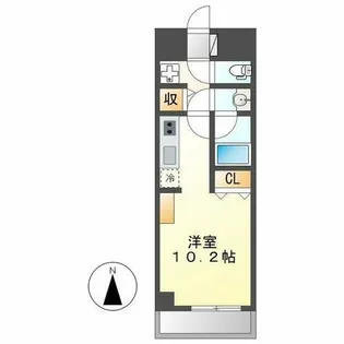 ノヴェル新栄【903号室】の間取り