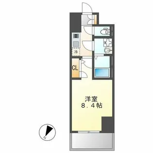 エスリード大曽根プレシャス【905号室】の間取り