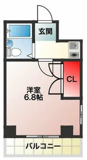 レジデンス・デュ・セリバ・セレストゥ【408号室】の間取り