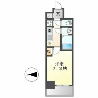 エスリード上前津テルツェ【201号室】の間取り