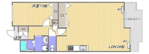 サンヴェール須磨妙法寺【6階】の間取り