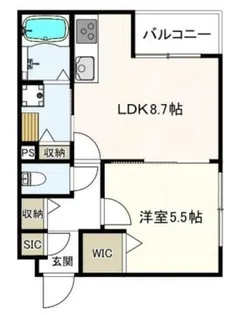 コンフォート枚方元町【3階】の間取り