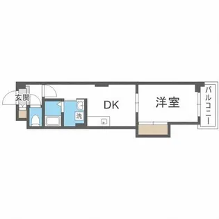 ノースマンション桑園【4階】の間取り