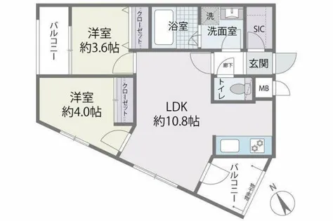 Fratres TAKESHITAEKIMAE【3階】の間取り