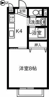 サープラスワン カサ・フォンタナ【102号室】の間取り