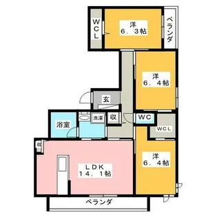 ラ ソルティ【2階】の間取り