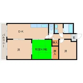 エイチツーオー杭瀬【6階】の間取り