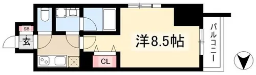 プロシード金山3【11階】の間取り