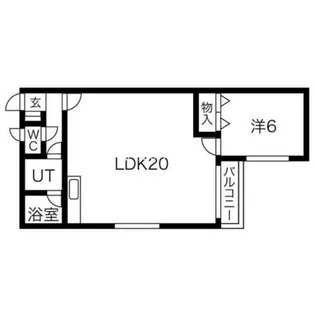 北海道札幌市手稲区稲穂一条2丁目【アパート】の間取り