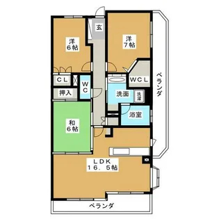 レジディア泉【8階】の間取り