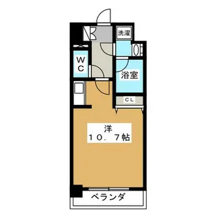 レジディア高岳【6階】の間取り