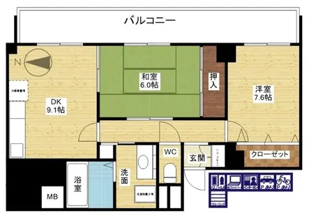 ヴィラ アルデール【1階】の間取り