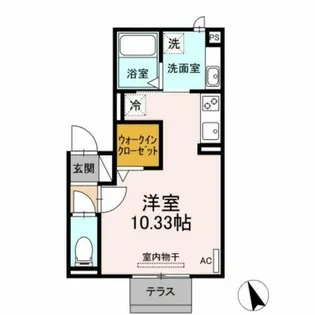 ヴィレッタ岡崎【1階】の間取り