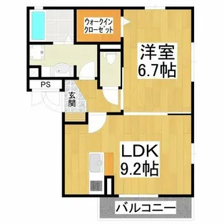 エスト・ファヴォーラ【2階】の間取り