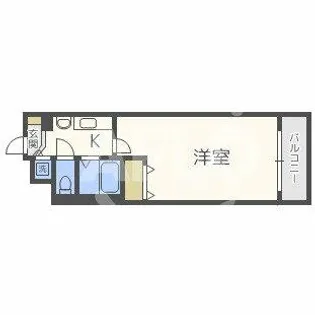 プレサンス本町プライム【8階】の間取り