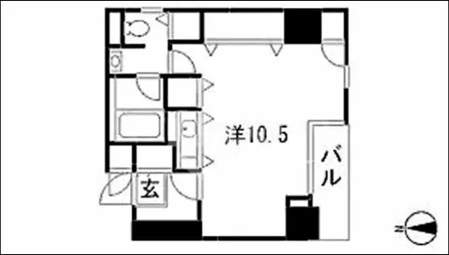フローライト長堀橋【3階】の間取り