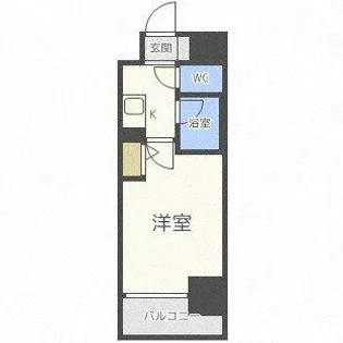エスリード大阪城北【9階】の間取り