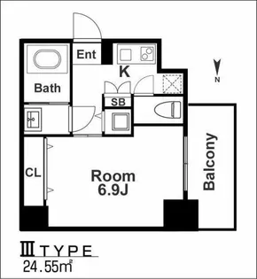 ウォークフォレスト御幸町【4階】の間取り
