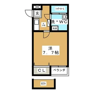 インフィニティ今池【1階】の間取り