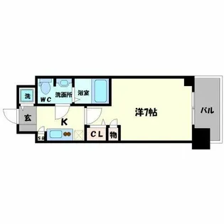 スワンズ谷町セントシティ【10階】の間取り