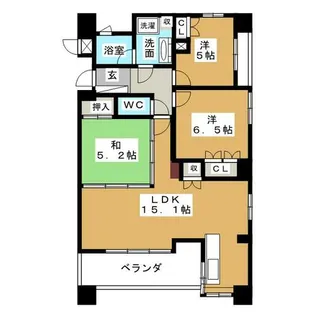 リエトコート丸の内【2階】の間取り
