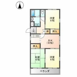 PATIO楠【3階】の間取り