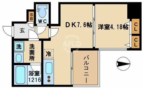 プレジオ本町【13階】の間取り