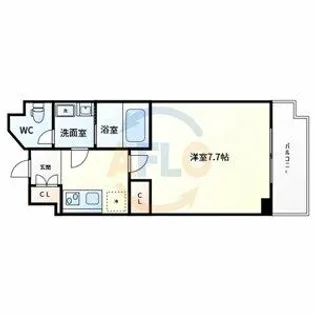 Lasante京橋【10階】の間取り