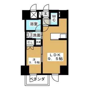 Mステージ矢田南【3階】の間取り