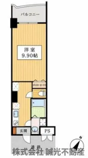 ロイヤルリバービュー【11階】の間取り