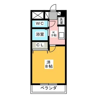 エスポアール大島【4階】の間取り