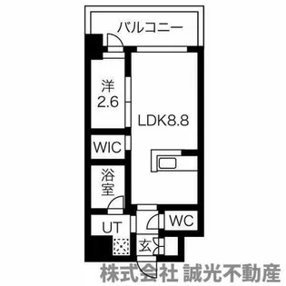 アルティザ博多ベイコート【7階】の間取り