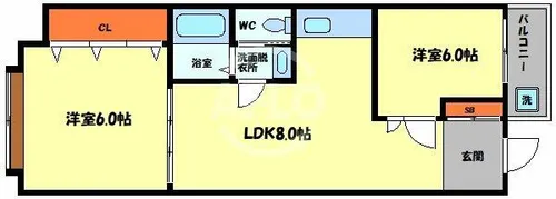ホワイトハイツ【7階】の間取り
