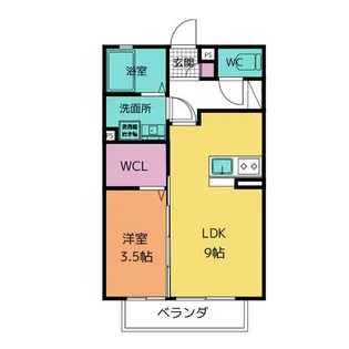 ベルミドール【1階】の間取り