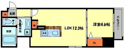 INOYA BLDG RESIDENCE【10階】の間取り