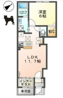 ライラック【101号室】の間取り