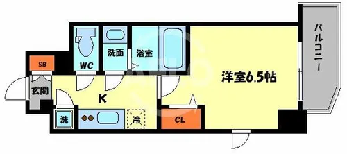 エスリード京橋グランツ【3階】の間取り