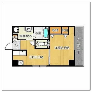 平尾弐番街ビル【606号室】の間取り