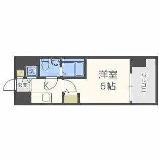 エスリード京橋桜ノ宮公園【6階】の間取り