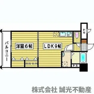 ロイヤル神屋【1104号室】の間取り